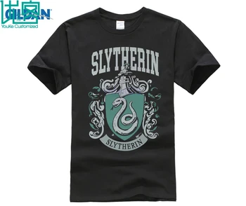 Slytherin T-Shirt Forbløffende Kort Ærme Unikke Humor Tee Shirt, Bomuld, Toppe Grafisk