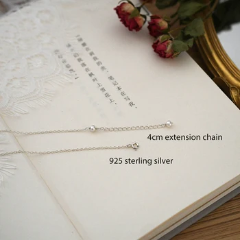 ASHIQI Naturlige Ferskvands Perle halskæde 925 Sterling Sølv Vedhæng fashion kvinder
