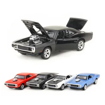 1:32/Simulering Diecast model Trække sig Tilbage Toy Bil/1970 Dodge Charger Coupe/har lys og musik/Fast and Furious 7-serie