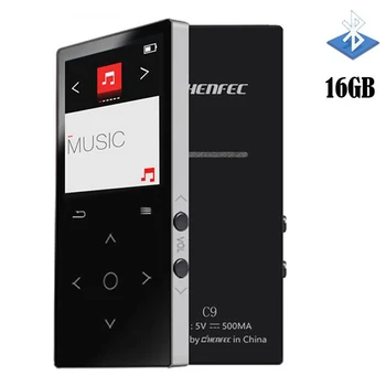 MP4-Afspiller Bluetooth-16G med Højttaler Touch Screen Understøtter Video, FM-Radio Lossless Musik Afspiller Understøtter 128 GB Hukommelseskort