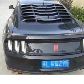 CEYUSOT For Mustang ABS Carbon Fiber bagruden Dekorative Luftspjæld Ford Mustang Vindue Lukker Grill Cover Frame Tilbehør 15+