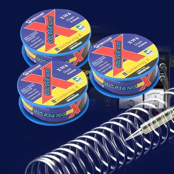 MEKANIKER XW5/6 blyfrit Loddetin Wire 0.5/0.6 mm 40g Lav Temperatur 138 Grader Celsius Svejsning Tin-Tråd til iPhone X/XS/XR/Xs ANTAL
