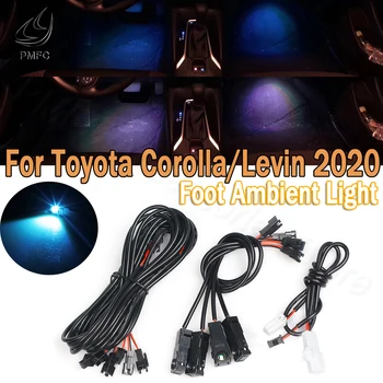 PMFC Ice Blue/64 Farve Fod Lys Omgivende Lys Lampen Indvendige Dekorative Stemning Baggrund For Toyota Corolla/Levin 2020