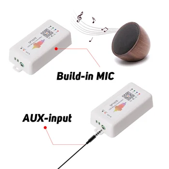 SP107E LED Controller Bluetooth-Pixel IC SPI Musik via Telefon APP Til LPD8806 WS2812 SK6812 SK9822 RGBW APA102 Strip DM5-24V