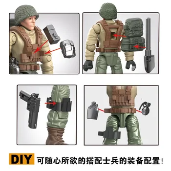 Nye By Militære Række byggesten WW2 Soldat SWAT Action Figurer Pædagogiske Mursten Legetøj Til drenge med RPG Pistol Våben