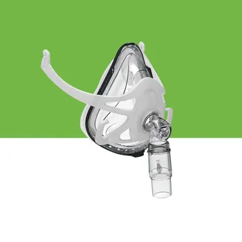 Full Face-Maske CPAP Bipap Maskine Snorken Forbinde Ansigt Interface Med Hovedbeklædning Klip Søvn Terapi Størrelse SMG