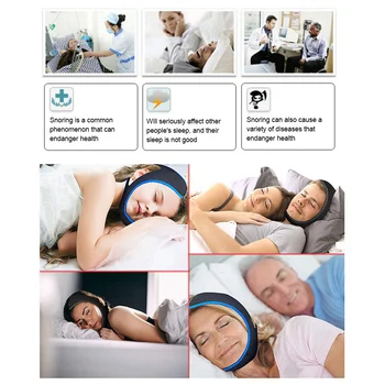 BYEPAIN Anti Snoring Chin Gjorden Bedste Stop snoring Enhed, Justerbar Snorker Reduktion Bælte, Anti-Snorken Bælte til Mænd, Kvinder