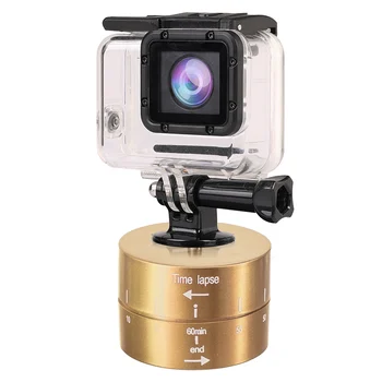 Gosear 360 Graders Roterende 60 Minutter, Time Lapse Timer Fotografering Forsinkelse Hoved for SLR GoPro Action Kameraer, Smartphones