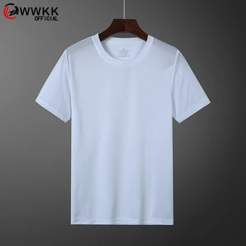 Ensfarvet T-Shirt Herre Sort Og Hvid polyester T-shirts Sommeren Skateboard Tee Dreng Skate Tshirt Toppe ASIAN størrelse M-4XL