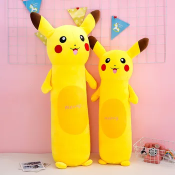 Cylindrisk Pikachu Dukke Plys Legetøj med Søvn Holder Pude Pokemon Dukke Dukke Pokemon Plys Unisex