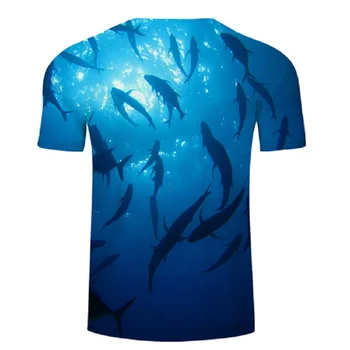 Sommeren fritid mænd 3d printet t-shirt, fisk mønster trykt t-shirt til mænd og kvinder, Hip hop Asian størrelse s-6xl