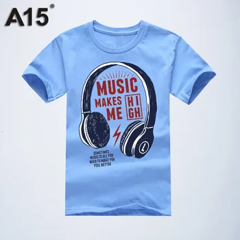 A15 Design Piger Tøj Toppe Kids T-Shirts, Korte Ærmer Sommer Piger T Shirt i 2018 Bomuld T-Shirts til Drenge 6 8 10 12 14 År