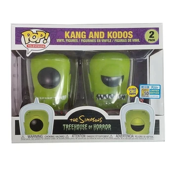 Funko POP The Simpsons Treehouse of Horror Kang og Kodos Glød i mørke Vinyl Action Figurer Model Legetøj