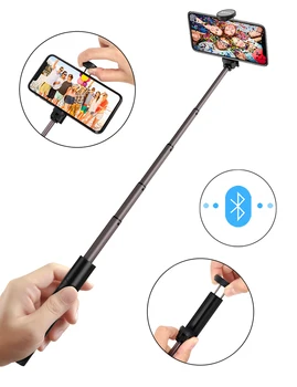 Willkey Bærbare Bluetooth Selfie Stick Håndholdte Til iPhone, Samsung, Huawei Android Smart Telefon Wireless SelfieStick Super Light