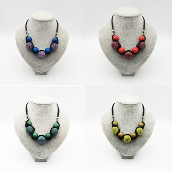 Dandie Akryl perler, bomuld perler, halskæde, mode, enkel tilbehør
