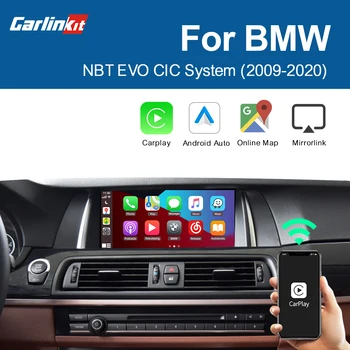 Carlinkit Dekoder Trådløse CarPlay Android Auto For BMW Alle modeller CIC NBT EVO System Mms-Spejl AirPlay IOS 14 Gratis DHL