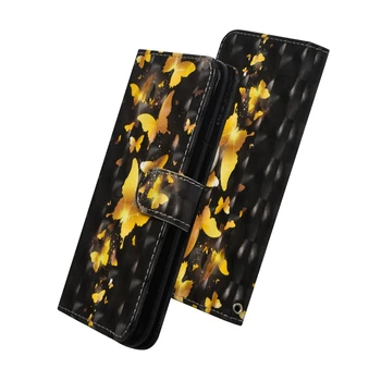 3D-Animalske Læder Tegnebog Case For XiaoMi RedMi Note 4 4X 5 6 7 8 9 Pro 8Pro 9Pro 8T 9S 5A 6A 7A 8A 9A 9C Flip Cover Note8T Coque