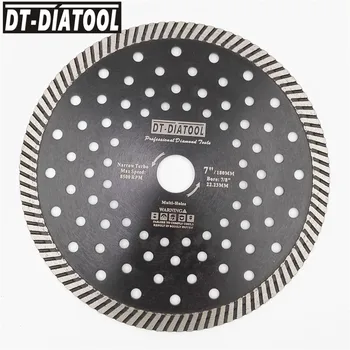 DT-DIATOOL 10stk/pk 7 inches 180MM Diamant varmpressede Smalle Turbo savklinger svinghjul for Granit, Marmor, Beton, Murværk