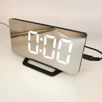 LED-multifunktionsmaskine, vækkeur med USB digital ur, ultra-tynde stor skærm elektronisk ur