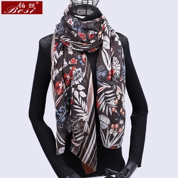 2020 vinter Bomulds tørklæde udskrivning tørklæder kvinder varm luksus mærke længe designer sjaler og wraps solid kvindelige pashmina foulard