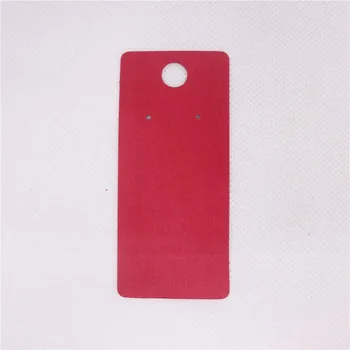 100pcs 4*9cm kraft/sort /hot pink/hvid papir blank smykker vise kort pap øreringe pakke, hænge tag kortet