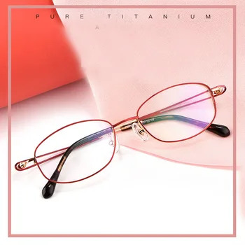 Ren Titanium Ramme Briller Acetat Kvinder Brillerne Gafas Nærsynethed Briller Oculos Optiske Briller Design