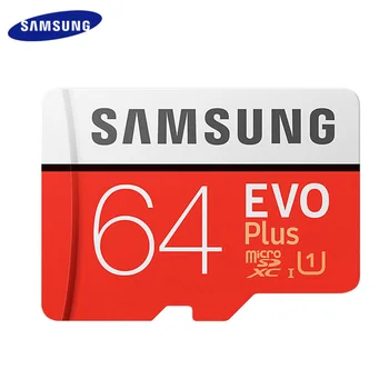 Samsung Hukommelseskort 64GB U1 Antal læsehastighed 100MB/s Class 10 UHS-jeg EVO PLUS Micro SD-Kort 128GB 256GB 512GB U3 TF Card Microsd