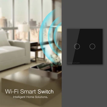 Tuya Wifi Smart Hjem Væggen Touch Skifte, EU-1/2/3gang Briller switch panel understøtter stemmestyring via Alexa, google startside
