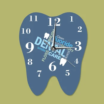 Dental Ord Tand Design Ur Tandlæge Professionel Mur Se Dekorative Klinik Ornament Dental Ortodonti Kirurg Gave