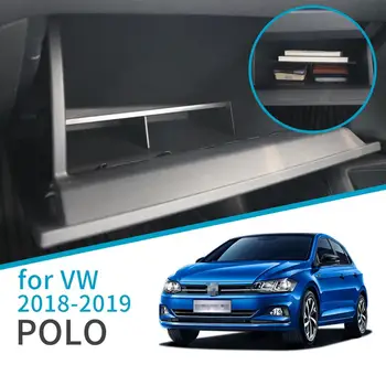 ZUNDUO Bil handskerum opbevaringsboks til Volkswagen Polo 2018 2019 Accessorie Konsol Rydde Boksen Centrale Co-pilot opbevaringsboks