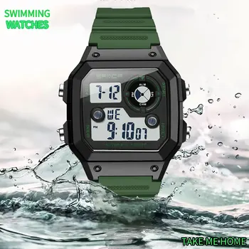 SANDA Sport Watch Mænd Luksus 50 m Vandtæt Militære Stød Display Ur Mandlige Ure 2020 Moderne Digitale Reloj Hombre Mode
