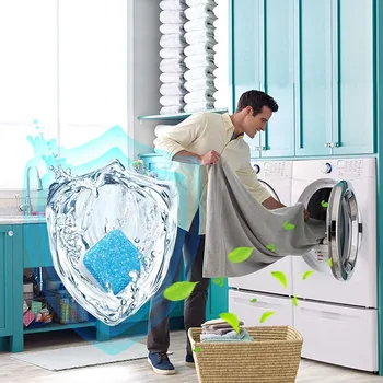 Vaskemaskine Rengøringsmiddel Antibakteriel Brusetabletter Høj Effektivitet Rengøring Skive Renere Dybt Afkalkningsmiddel