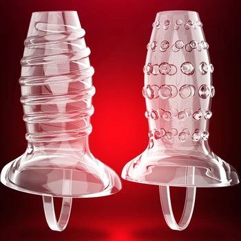 Crystal Penis Sleeve Ring 18+ Sex Toy Pik For Mænd Forsinkelse Sædafgang Spike Hylster Til Penis Cock Udvidelsen Intime Varer