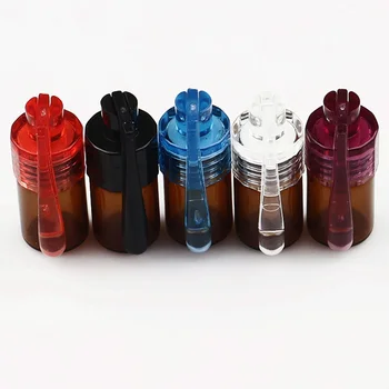 24 Stk/Masse Glas&Plast Flaske Opbevaring Snus Snorter Tobak Opbevaring Pille Tilfælde Tilfældig Farve