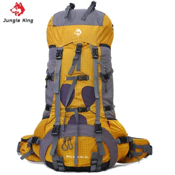 Jungle King Udendørs bjergigning pose 70 +5 L professionel vandtæt nylon klatring rejse camping bjergigning rygsæk