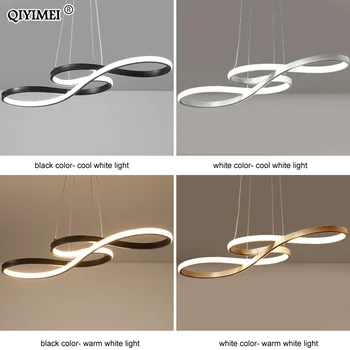 Moderne Nye Kreative LED vedhæng lys Køkken aluminium silikater suspension hængende ledning lampe til stuen lamparas colgantes
