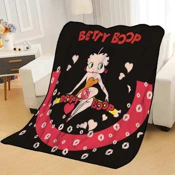 Personlig Tilpassede Tæpper Betty Boop Tæpper til Senge Bløde TR DIY Dit Billede Dropshipping Smide Rejse Tæppe