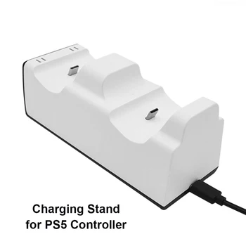 Trådløse Controller Dual Oplader Stand til Play Station 5 PS5 Joystick, Gamepad Opladning Station Dock med Status Lys 2020 Ny