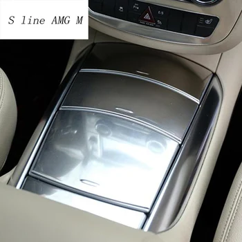 Bil styling Center Konsol opbevaringsboks Vand kopholder Panel Cover Sticker Trim for Mercedes R-Klasse W251 R300 320 350 400
