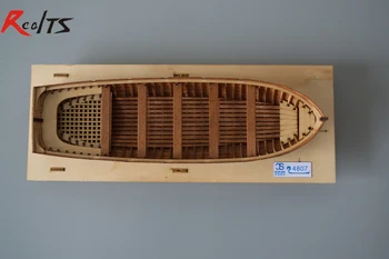 RealTS Klassisk træbåd 1/48 redningsbåd, træ-båd samle kit, træ-puslespil