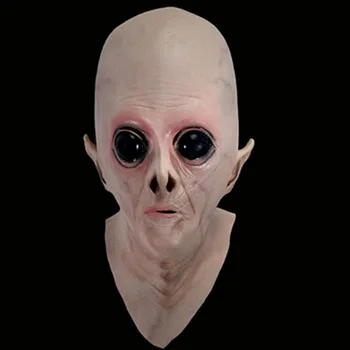 2020 Big-Eyed Fremmede Halloween Latex Maske UFO Cosplay Horror Hovedbeklædning Bolden Rekvisitter Hovedet Fuld Party Mask Maskerade Kostume, Rekvisitter