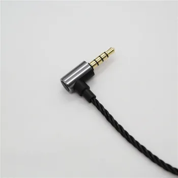 For QDC UE2 hovedtelefon kabel-4 strandet snoet 1964 2Pin 0.78 mm 3,5 mm øretelefon med mikrofon kabel til TELEFON/MP3/MP4/ipad